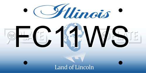 FC11WS Illinois License Plate