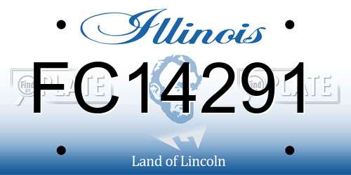 FC14291 Illinois License Plate