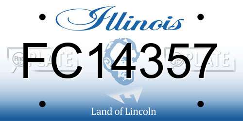 FC14357 Illinois License Plate