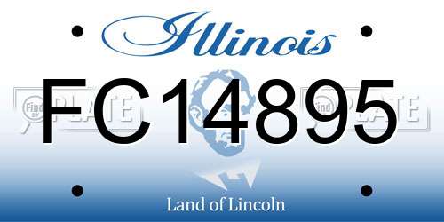 FC14895 Illinois License Plate