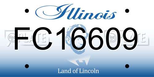 FC16609 Illinois License Plate
