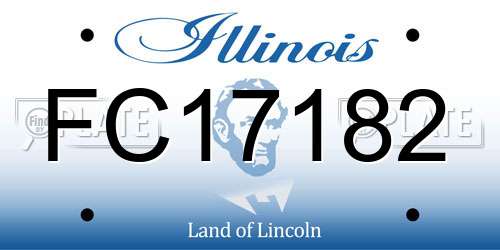 FC17182 Illinois License Plate