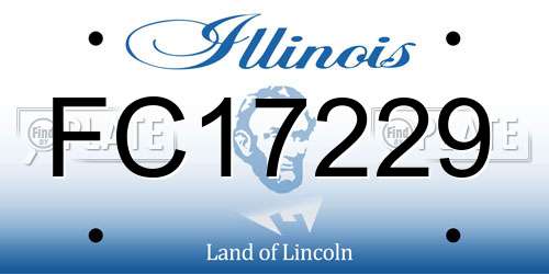 FC17229 Illinois License Plate