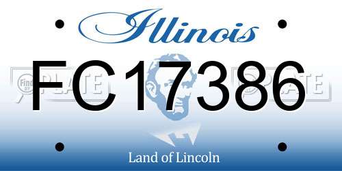 FC17386 Illinois License Plate