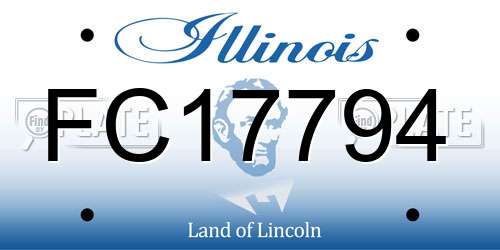 FC17794 Illinois License Plate