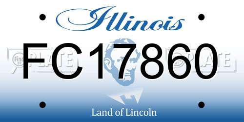 FC17860 Illinois License Plate