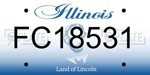 FC18531 Illinois License Plate