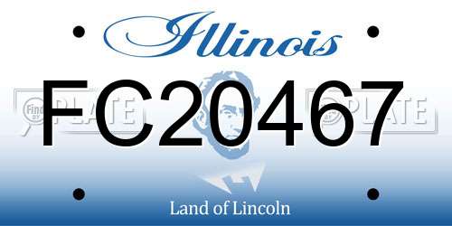 FC20467 Illinois License Plate