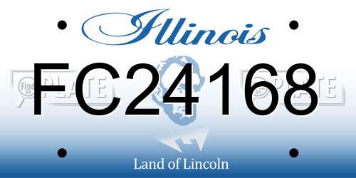 FC24168 Illinois License Plate