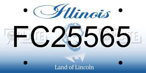 FC25565 Illinois License Plate