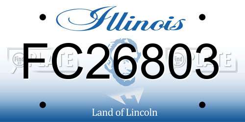 FC26803 Illinois License Plate