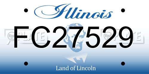 FC27529 Illinois License Plate