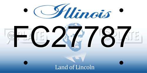 FC27787 Illinois License Plate