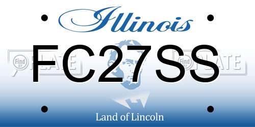 FC27SS Illinois License Plate