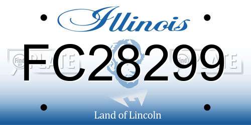 FC28299 Illinois License Plate
