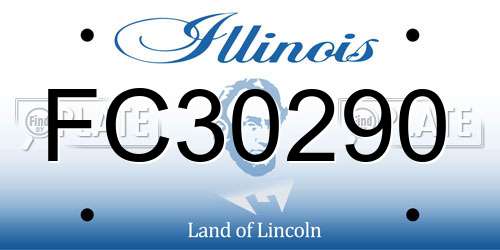 FC30290 Illinois License Plate