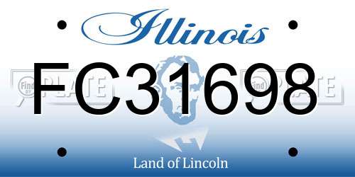 FC31698 Illinois License Plate