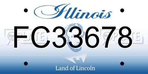 FC33678 Illinois License Plate