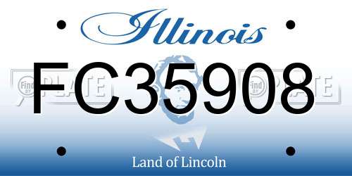 FC35908 Illinois License Plate