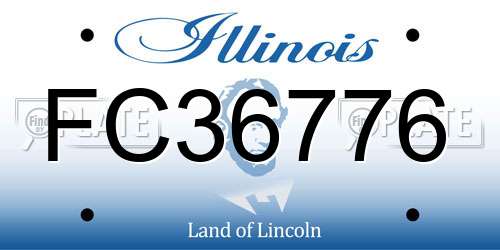 FC36776 Illinois License Plate