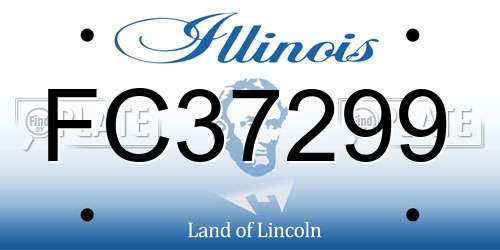 FC37299 Illinois License Plate