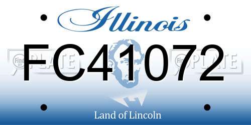 FC41072 Illinois License Plate