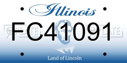 FC41091 Illinois License Plate