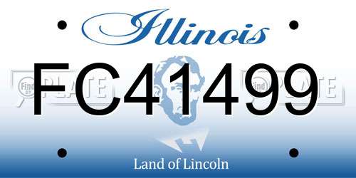 FC41499 Illinois License Plate