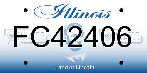 FC42406 Illinois License Plate