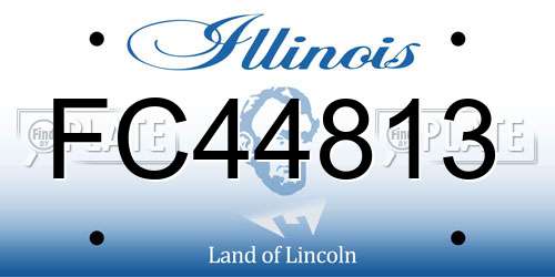 FC44813 Illinois License Plate