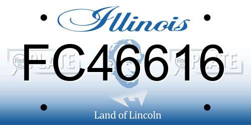 FC46616 Illinois License Plate