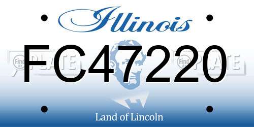 FC47220 Illinois License Plate