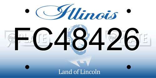FC48426 Illinois License Plate