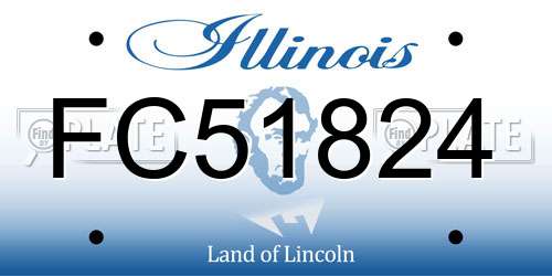 FC51824 Illinois License Plate
