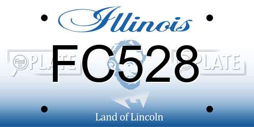 FC528 Illinois License Plate
