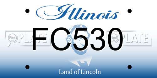 FC530 Illinois License Plate