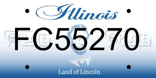 FC55270 Illinois License Plate