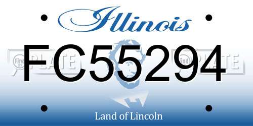 FC55294 Illinois License Plate