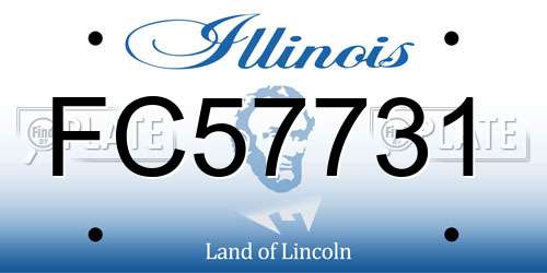 FC57731 Illinois License Plate