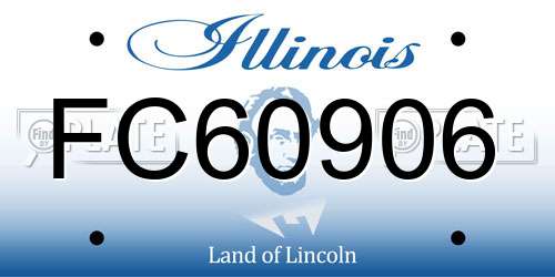 FC60906 Illinois License Plate