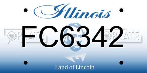 FC6342 Illinois License Plate