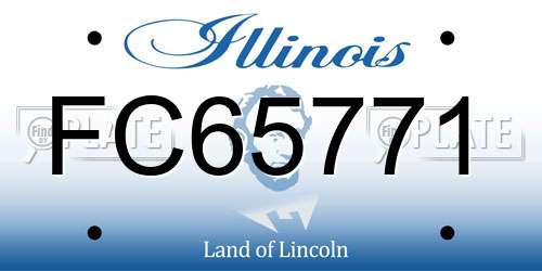 FC65771 Illinois License Plate