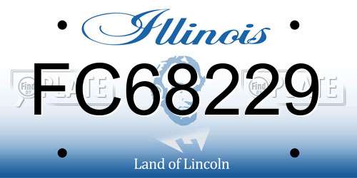 FC68229 Illinois License Plate