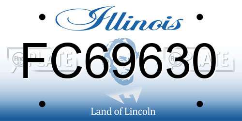 FC69630 Illinois License Plate