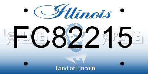 FC82215 Illinois License Plate