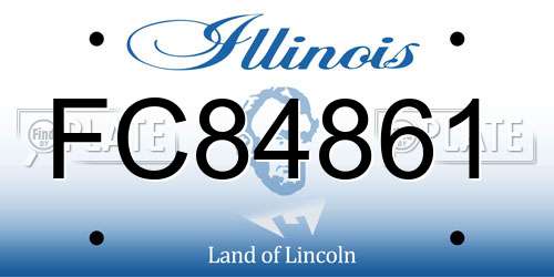 FC84861 Illinois License Plate