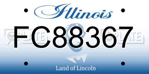 FC88367 Illinois License Plate