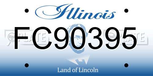 FC90395 Illinois License Plate