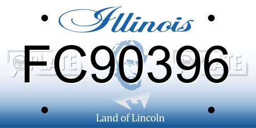 FC90396 Illinois License Plate
