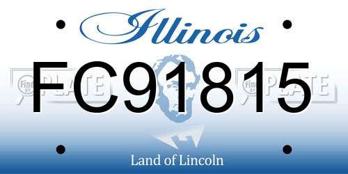 FC91815 Illinois License Plate